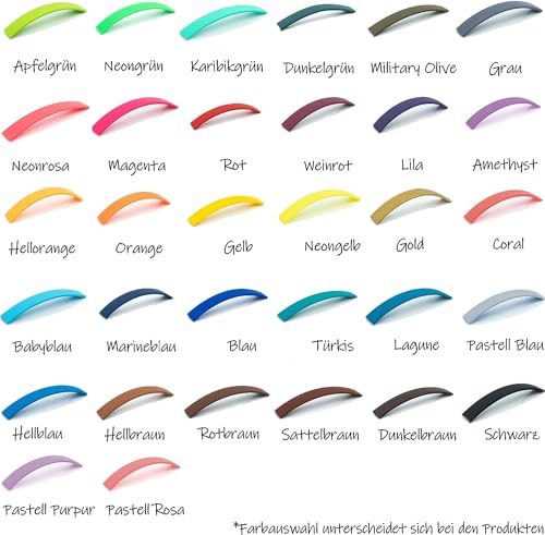 bio-leine Führleine aus Biothane - 9 bis 19mm I 1,25 bis 3m lang I Hundeleine für kleine und große Hunde - Kurze Leine mit Handschlaufe - über 30 Farben