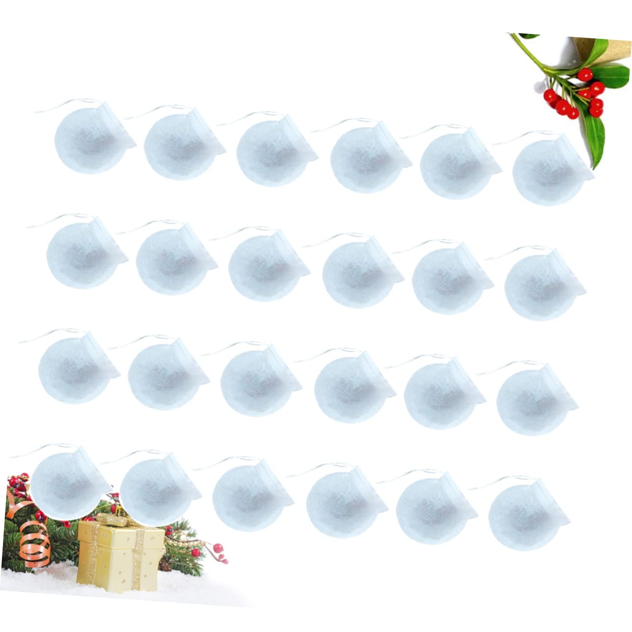 BESTonZON 600piezas Bolsas De Té Desechables De Filtros Redondos De Papel Para Té Suelto Blancas
