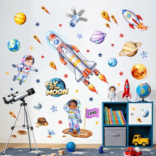Vinilos decorativos espaciales para habitación infantil miniatura 1