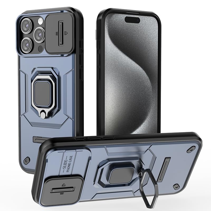 Etui na telefon komórkowy do Honor 400 5G, uchwyt samochodowy, przesuwne okno, odporne na wstrząsy, ochronne etui na telefon, wojskowe, ochrona obiektywu, niebieskie