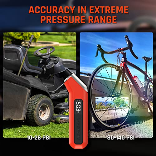 Etenwolf T300 Digital Tire Pressure Gauge 3-200 Psi, Industrial Tire Gauge Calibrated To Ansi B40.7 Grade 2A thumb #3