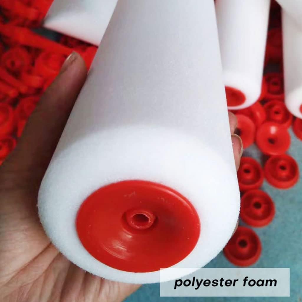 Roller Frame Set of 3 9 in Foam Paint Roller Sponge Roller High Density Polyester Paint Cage Frame for House Wall Supplies