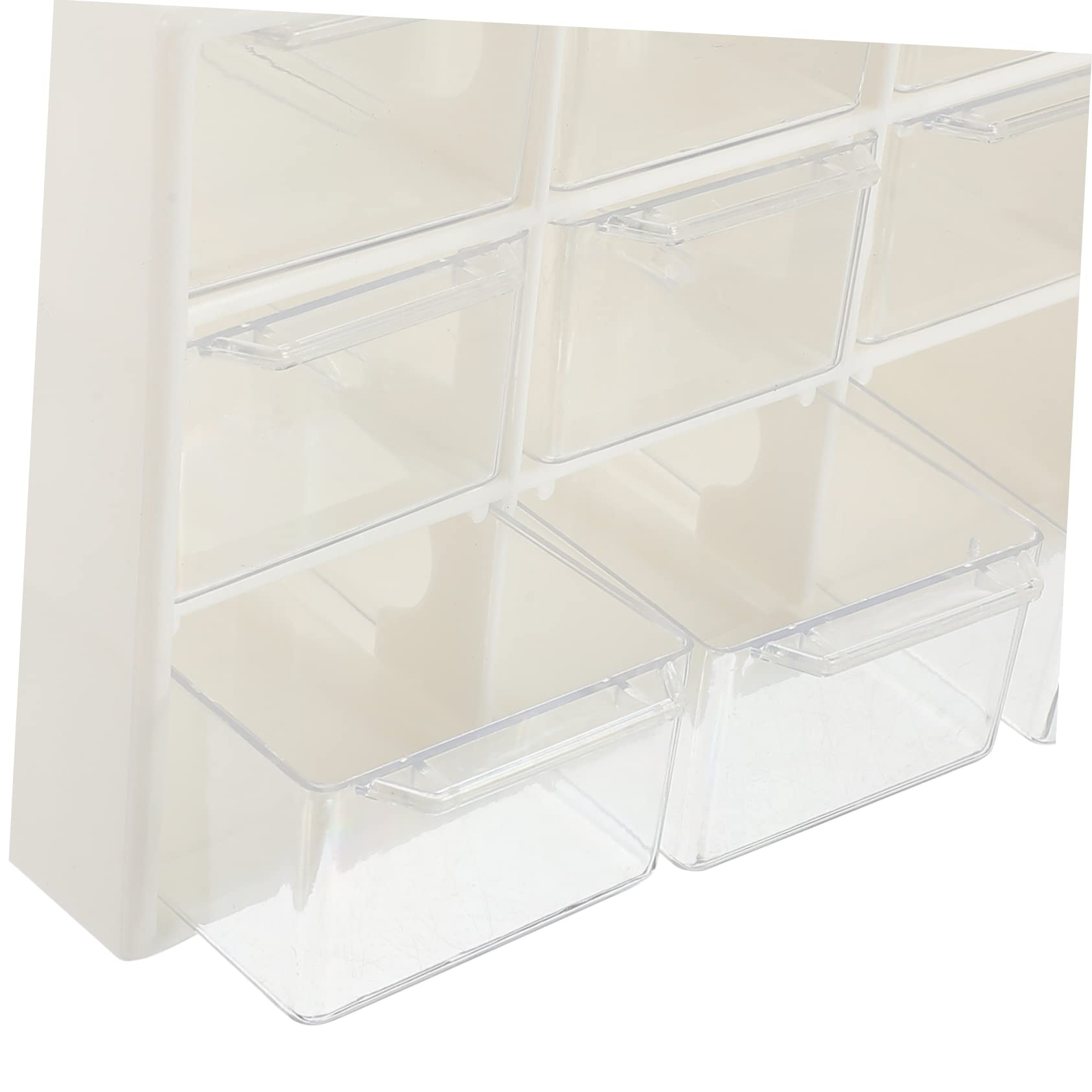 Alipis Lot de 4 Coffrets de Rangement à Tiroirs en Plastique Beige, Robuste et Pratique pour Bijoux et Cosmétiques, Organisateur pour Perles et Colliers