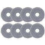 Geoviizon 8 Pcs Mop Pad Mop Cloth Wipe Accessories for Roborock Q Revo/Qrevo MaxV/Qrevo Master/Qrevo Slim/Qrevo Pro/Qrevo S/Qrevo Curv/QV 35S Robot Vacuum Cleaner Replacement Part