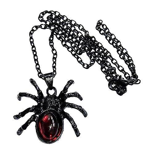 Pendentif gothique en cristal rouge idéal pour une soirée costumée