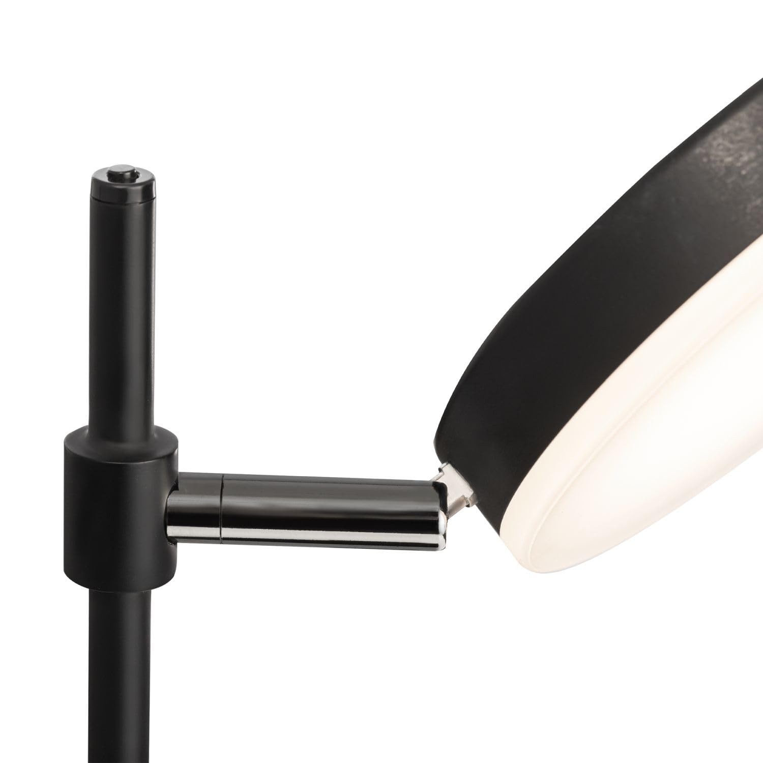 Licht-Erlebnisse LED Tischlampe Metall Schwarz Büro Wohnzimmer 47 cm 8 W 420 lm 3000 K dimmbar Modern bewegliche Tischleuchte Schreibtisch JILO