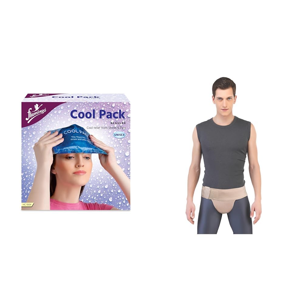 Flamingo Reusable Cool Pack for Injuries and Pain Relief | Cool Pack for Shoulders,Knee,Back,Swelling, & Soreness | Ideal for Sprains, Strains, Muscle Pain | Size - Regular ||Flamingo Scrotal-image-14
