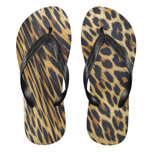 STAYTOP Fashion Leopard Print Flip Flops Sandals of Men's