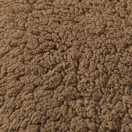 Image of STONECREST Recliner Chair Cover, Sherpa Slipcover, Stay in Place (Cholate, 34 inch Regular Oversized & DeepSeat Recliner)