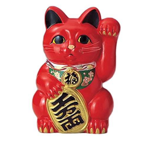 常滑焼 急須 8442 梅月 10号 小判猫 左赤 日本製 招福 縁起 T927