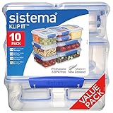 Sistema Vorratsdosen Set Klip-it 10 Stück, Plastik, transparent, 17 x 23.5 x 24.5 cm, Einheiten