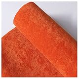 Linge AdhéSif Linge De Lit Auto - AdhéSif Avec Armoire AdhéSive Linge De Table BoîTe à Bijoux éPaississement Autocollant Fond De Lin Orange Vitrine Linge Auto - AdhéSif(Size:1.45*0.5M,Color:orange)