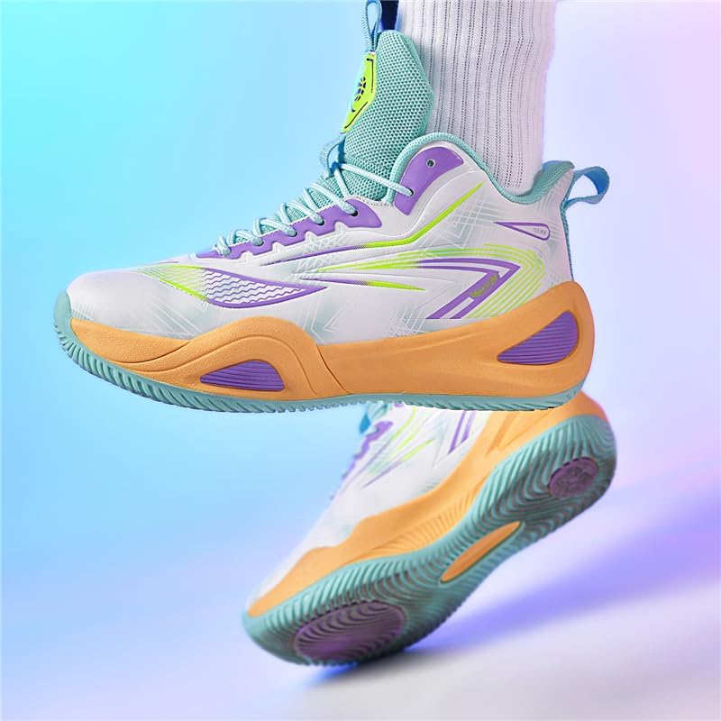 Girls Boys Basketball Shoes High Top Fashion Volleyball Kids Non Slip Comfortable Indoor Outdoor Sneakers