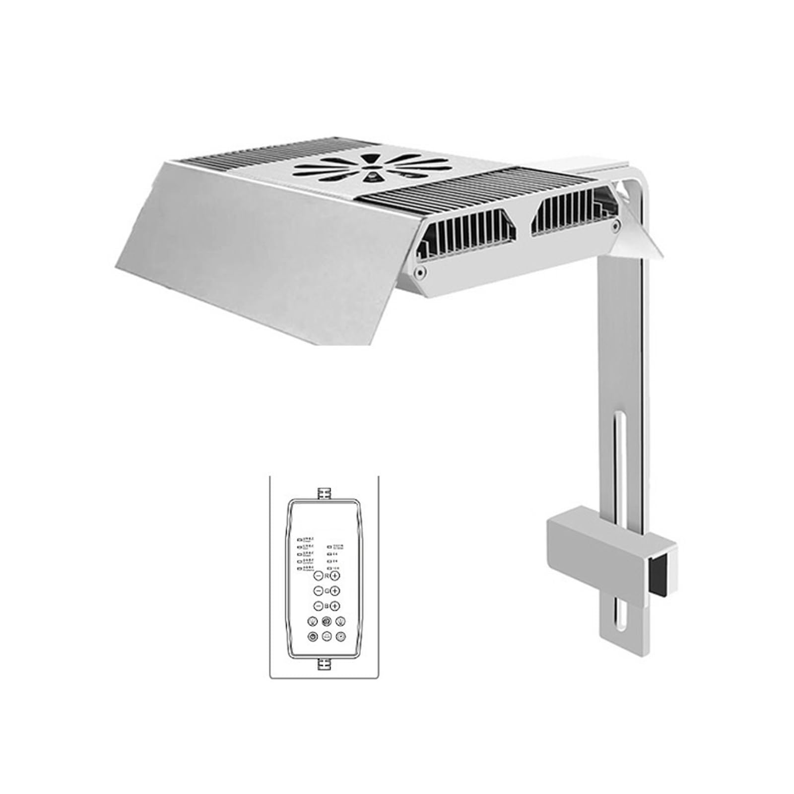 Aquariumlicht, Z200 Serie 70W Aquarium LED Riff Licht Dimmen Timing RGB Vollspektrum LED Halterung Wasser Gras Lampe(RGB and shade)