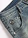 Woskrge Men's Slim fit Stretch Jeans Fashion Denim Pants Blue 36
