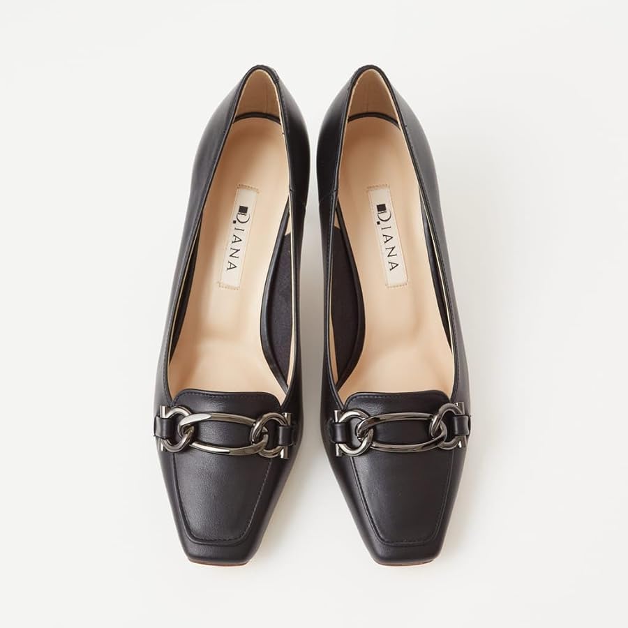 Amazon | [ダイアナ] パンプス 日本製 黒 ブラック 21.5cm