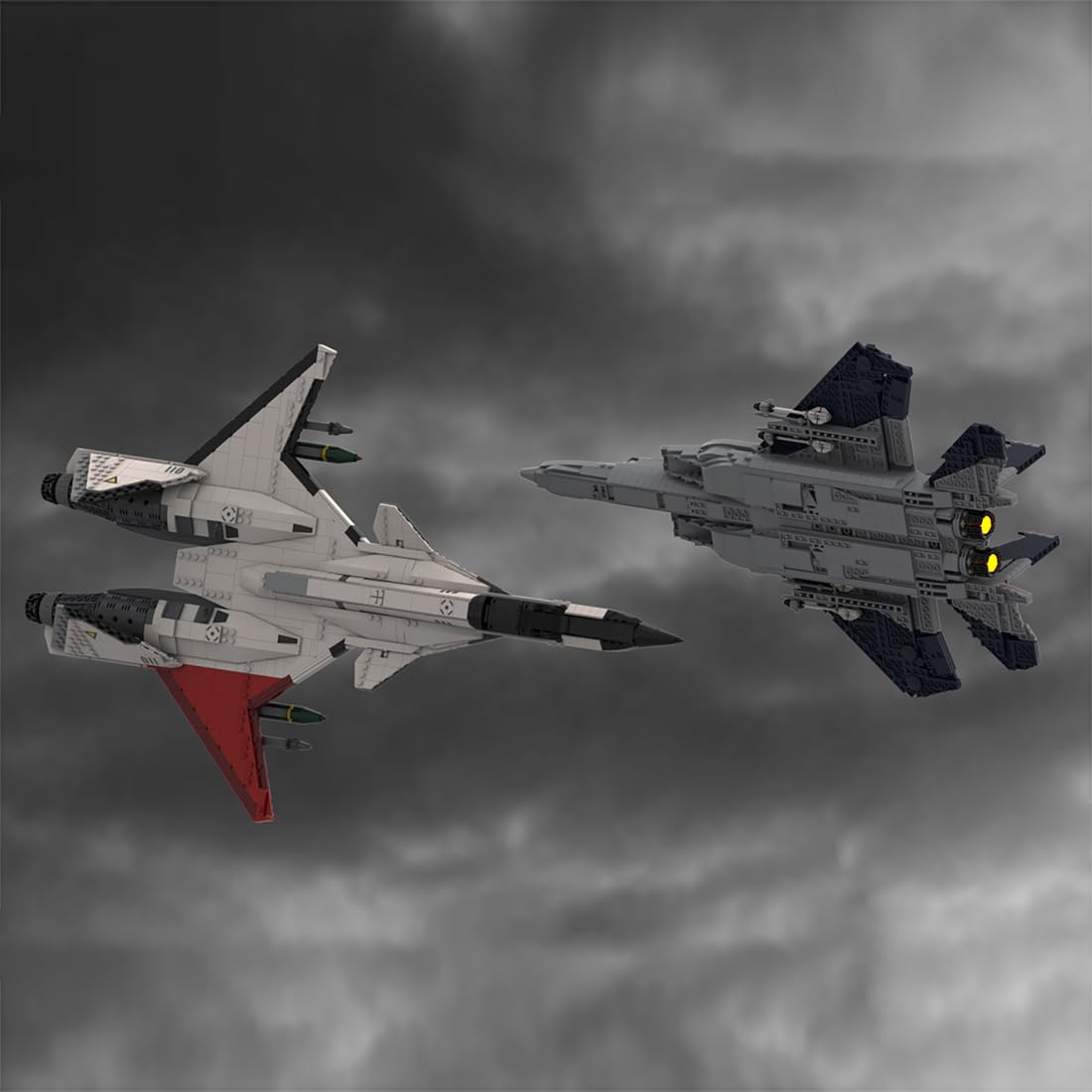 Amazon.com: GoAssemb ADFX-02 Fighter Jet Building Blocks Set, MOC