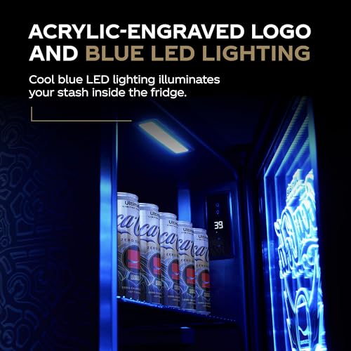 Image of Cooluli League of Legends Ultimate 48L Mini Fridge - Limited Edition Coca-Cola Exclusive Gaming Room Mini Fridge, Cool LED lighting, Glass Door with Illuminating Logos and Temperature Controls