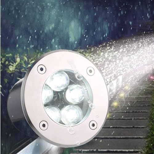 QICBYING Lumière LED Submersible - Projecteurs Subaquatiques Encastrés, Éclairage De Piscine 12V, Éclairage Paysager Encastré Étanche IP68, Projecteur...