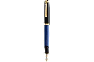 Pelikan Souverän M400 Black/Blue, 1 Each Fountain Pen