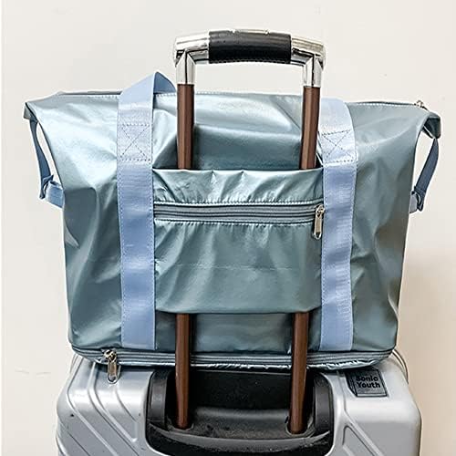 Travel Duffle Bag, Sport Gym Tote Bags - Large Capacity Lightweight Expansion Weekender Bags for Women & Men, Dry and Wet Separation,Luggage Bags with Fixed Strap 6 Travel Duffle Bag, Sport Gym Tote Bags - Large Capacity Lightweight Expansion Weekender Bags for Women & Men, Dry and Wet Separation,Luggage Bags with Fixed Strap