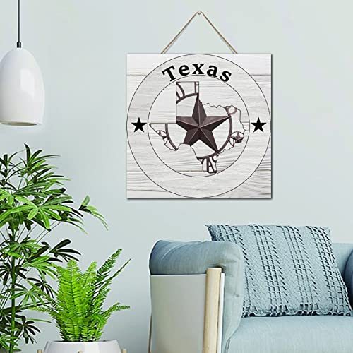 Plaque en bois Texas décoration murale suspendue avec dictons pour maison et bureau