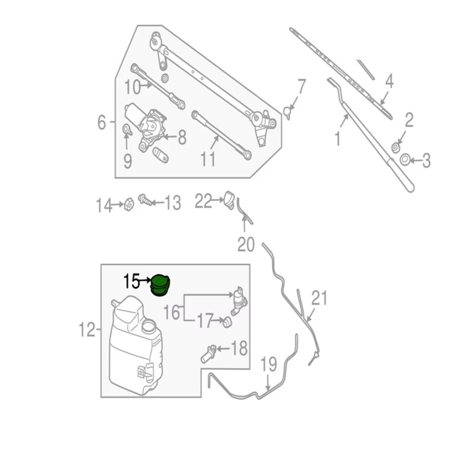 Tapa Limpiaparabrisas Para Nissan Para Titan 2007-2015