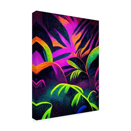 Wrapped Canvas Wall Art - Wumples 'Jungle Pattern 08' Wall