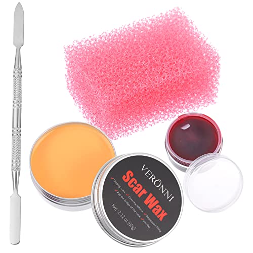 Ipetboom 4 Piezas De Cera Para Cicatrices Kit De Cera Para Heridas De Halloween Kit De Cera Para Cicatrices Disfraz Inflable Sangre Falsa Tela Lavable Con Sangre De Zombi Espeluznante