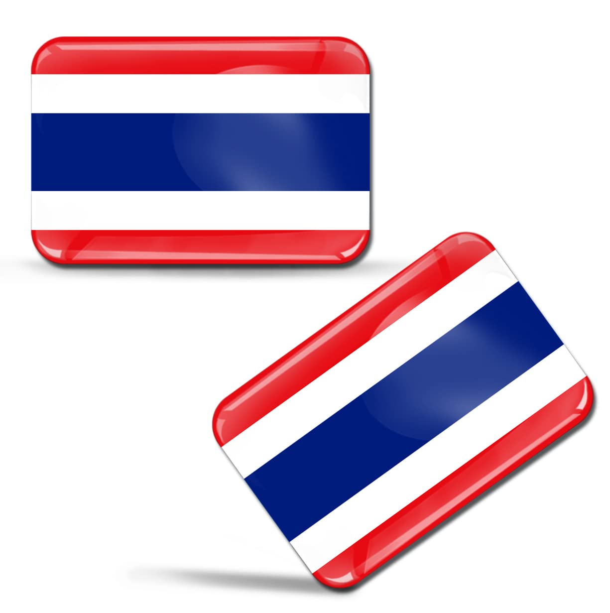 Skinoeu Multi-Coloured 2 X 3D Gel Sticker Thailand Thai Flag Car Motorcycle Bike Tuning F 208