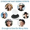 Teraves 2 Pack Hat Size Reducer Tape Roll 80", Hat Sizer Insert Reducing Self Adhesive Foam Filler Tape, Accommodates All Hat Styles, 0.12 Inch and 0.2 Inch Thick, Black and White