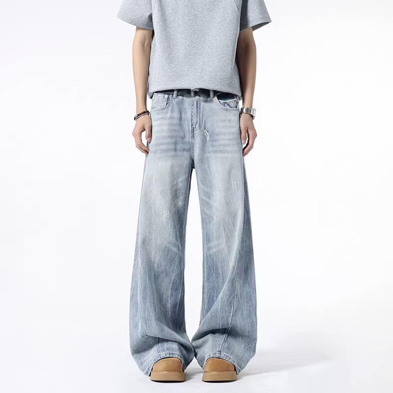 Men's Straight Leg American Denim Jeans for Summer4