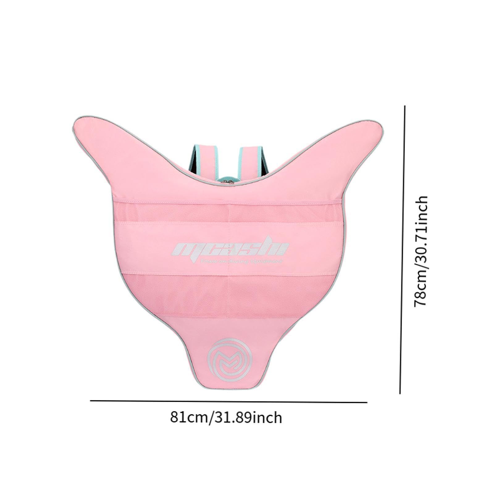 Meerjungfrau Flossen Rucksack Monoflosse Tasche Schwimmsport Ausrüstung Aufbewahrungsbeutel Schutz Nylon Schaum für Schnorcheln Strand Tauchen Reisen