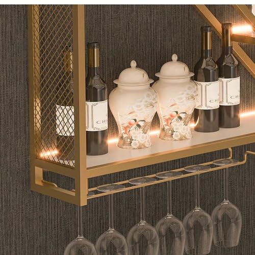 Étagères flottantes pour bar et rangement mural de bouteilles haut de gamme