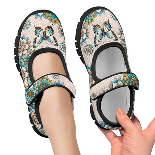 Forchrinse Toddler Little Girl Mary Jane Dress Shoes Purple Mermaid Scales Print Princess Birthday Party Flats for Girl Non Slip Soft Sole Back to School Shoes2