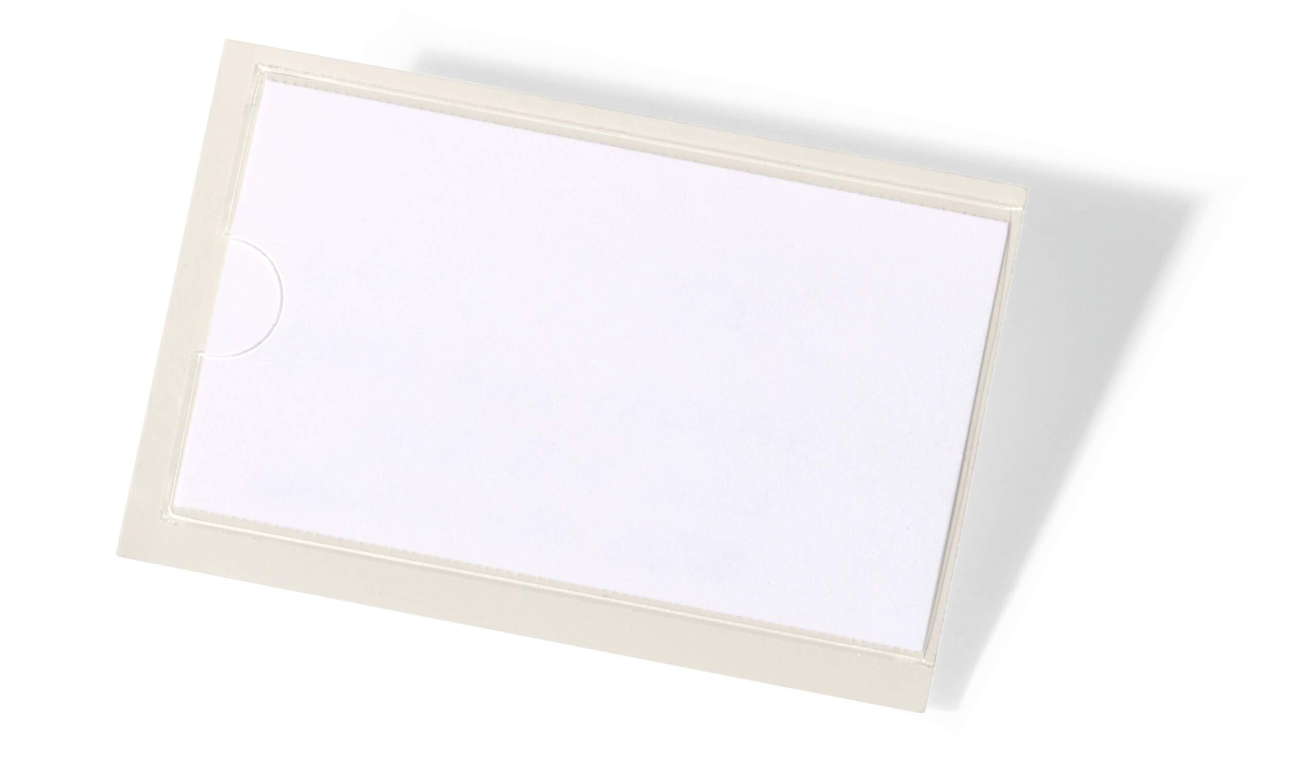 Durable 802219 Pocketfix, Self-Adhesive Pockets for insertion Labels, Bags of 10-Piece each, 46 x 76 mm, 74 x 43 mm, Transparent