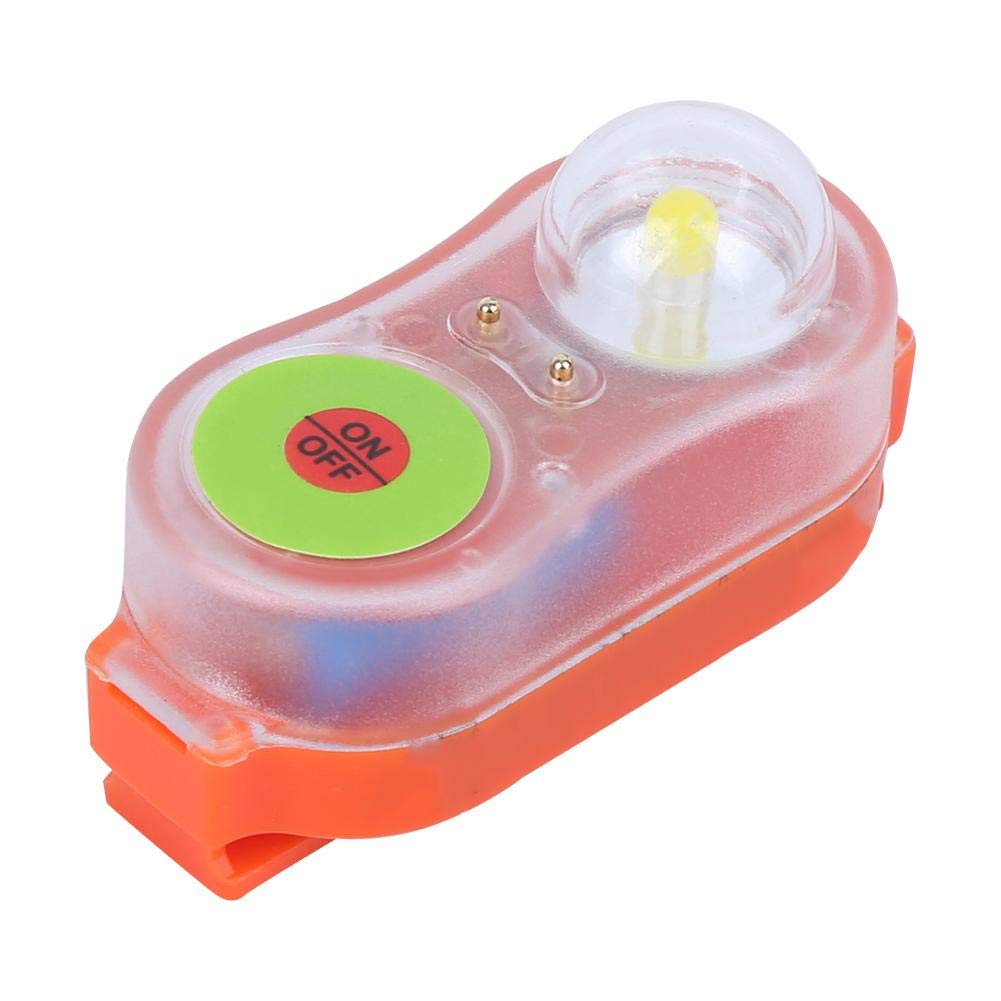 AMONIDA [ ] 30 g LED de plástico Naranja/lámpara de Chaleco de Salvamento Cian, luz de Chaleco Salvavidas para Chaleco Salvavidas (Naranja)