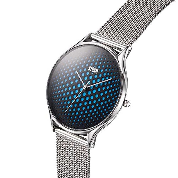 Storm London Cobra-X Blue 47427/B Armbandsur för män, Silver, armband