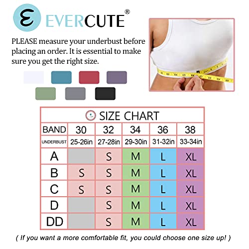 Evercute Sports Bra For Women Padded Medium Support Criss Cross Strappy Bras Seamless High Impact Yoga Exercise Athletic Bras #TOP5