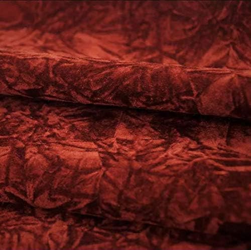 Miniatura 5 de Tela de tapicería de terciopelo de color burdeos de The Yard