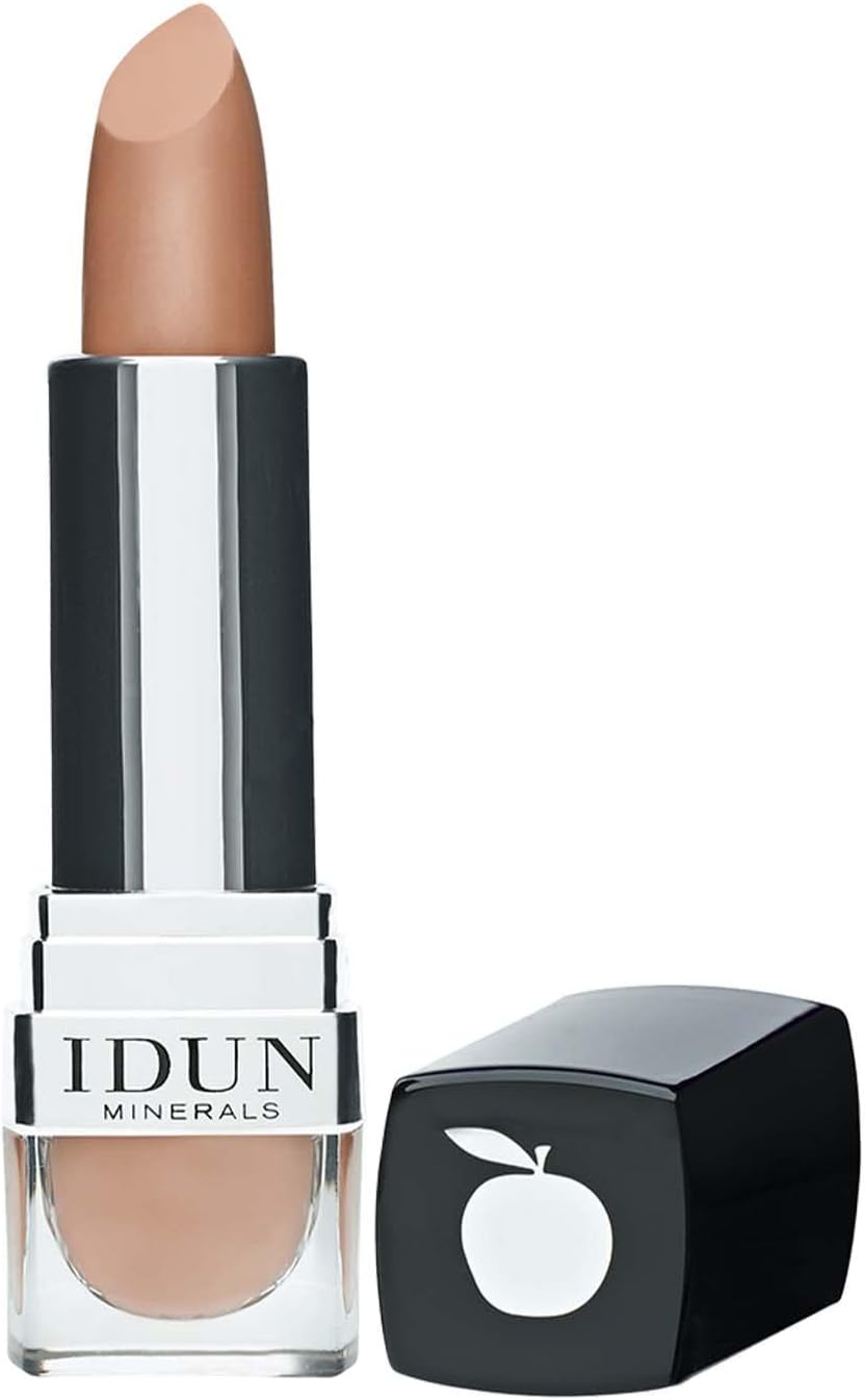 Matte Lipstick - Vegan Formula - Highly Pigmented - Nourishes, Hydrates And Softens Lips - Long Lasting Wear - Suitable For All Skin Types - Hjortron - 0.14 Oz, Beige