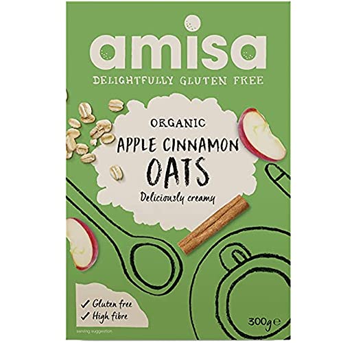 AMISA ORGANICS Avena Orgánica Manzana y Canela 300 GR