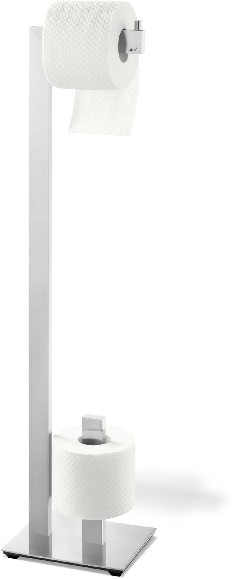 ZACK 40379 "LINEA" Toilettenpapier-Butler, Edelstahl matt, 18 x 15 x 72.7 cm