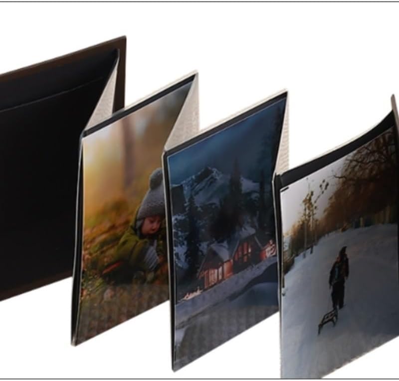 Travel Growth Commemorative Book ﻿ Paper Folding Insert Accordion Album DIY Memorial Album Cover Creative Album Applicable to Photos, Receipts, Star Cards, etc(D)