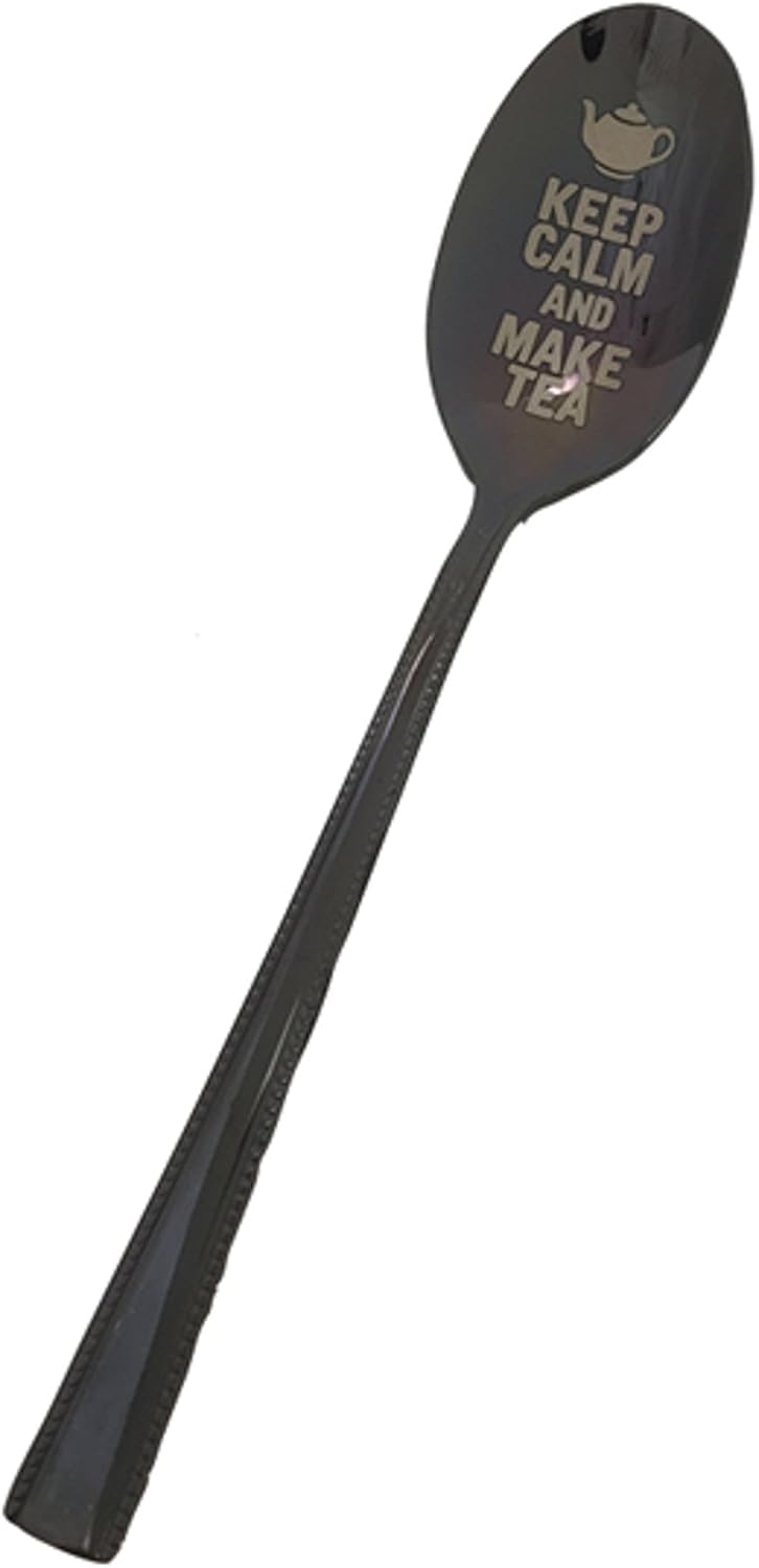 大西賢製販 Made in Japan 933355 Premium Cutlery Tea Black Metal Cutlery Black Metal Teaspoon