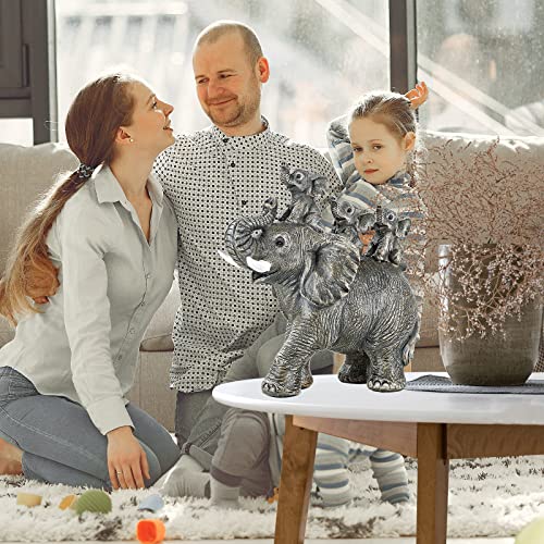 Estatua de elefante decorativa para hogar miniatura 2