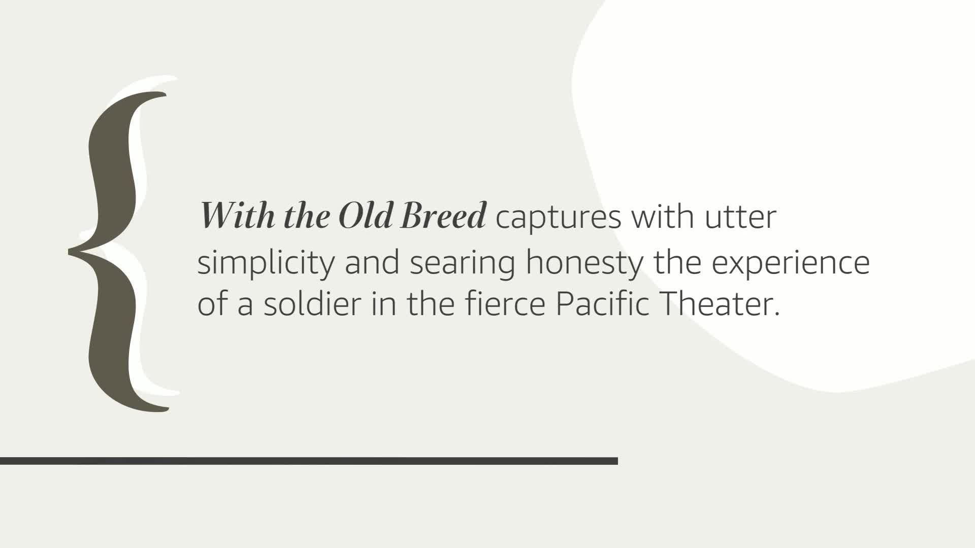 With the Old Breed: The World War Two Pacific Classic