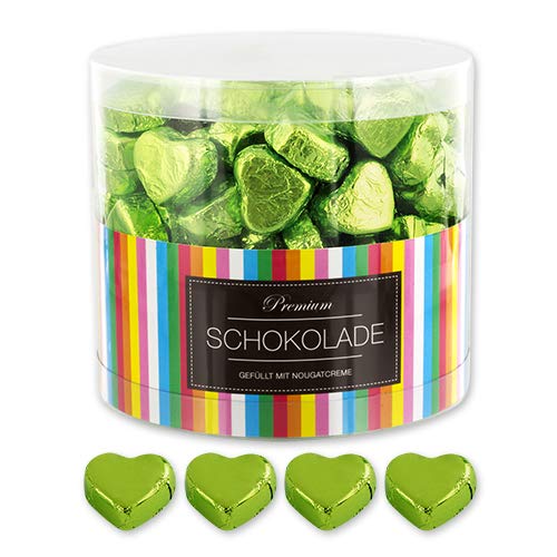 Preisvergleich Produktbild 150 grüne Schokoladen Herzen Auckland
