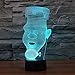 Produktbild 3D Illusionslampe LED Nachtlicht Kreative Acryl Kinder Tischlampe Kreative Lumineszierende Produkte USB Kinder Geburtstag Urlaub Geschenke-Bluetooth