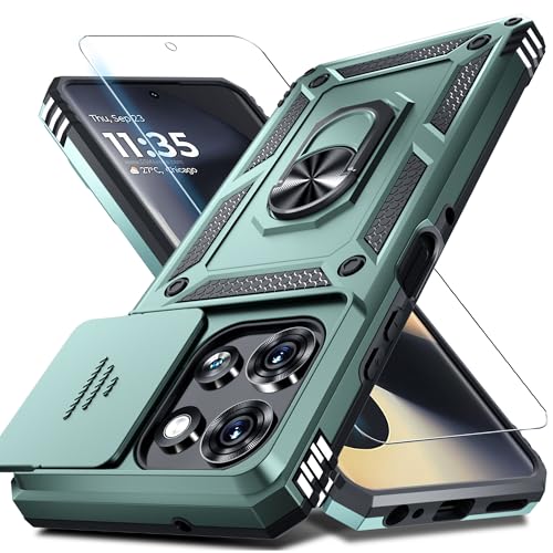for Moto G Power 5G 2026/2025 Case Built in Slide Camera Cover Dark Green by Janmitta - Used condition - US$7.49